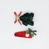 Handmade Christmas Hair Bows & Clips: Festive Santa Claus Decorations for Children