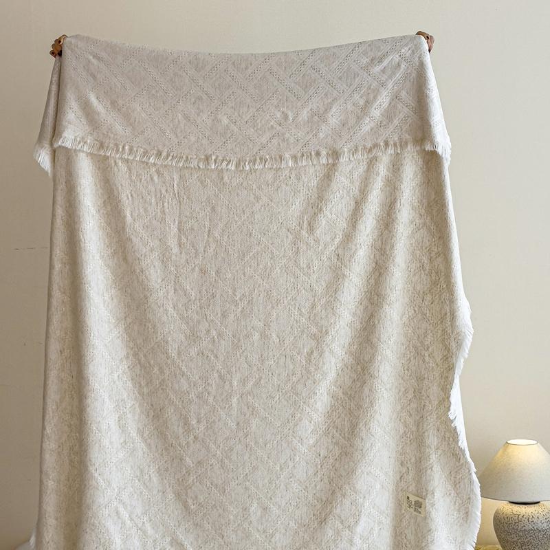 

2025 New Class A Linen Jacquard Multifunctional Blanket Travel Blanket Office Nap Blanket 150x200cm 1pcs