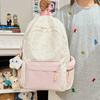 Japanese Ins Small Fresh Sweet Schoolbag Female Cute Middle School Student Backpack Fashionable Simple Travel Lightweight Backpack