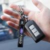 AAAMT1 For Ford Mustang Focus Transit 1Pcs Metal Leather Keychain Ring Edge Fiesta Escape Kuga Mondeo Fusion Ranger Auto Accessories