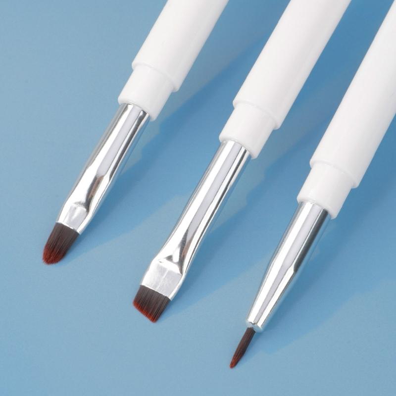 Eyebrow Brush with Soft Bristles for Natural Makeup Looks Double Ended Eyeliners Makeup Brush Lip Cosmetic Brushes