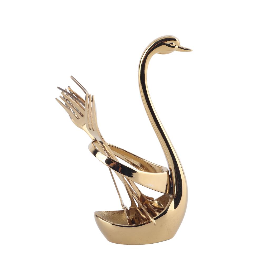 Geschirr Zinklegierung Obst Dessert Verkostung Gabeln Löffel mit Basis für Heimküche