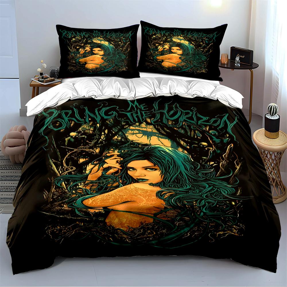 """Bring Me The Horizon Bettwäscheset" Bettwäscheset""" (1 Bettbezug, 2 Kissenbezüge, Bettdecke nicht enthalten)