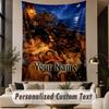 Custom Text Printed Tapestry One Piece Pattern Large Wall Hanging Indoor Room Decor