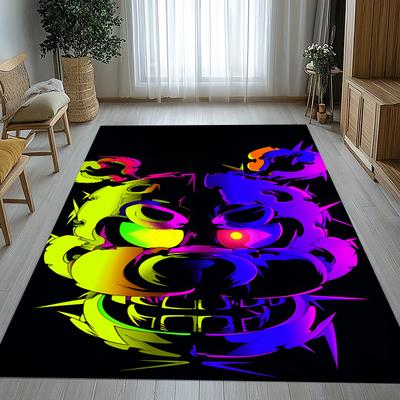 Tapis de sol antidérapant Horreur Freddy F-FNAF Jeux Salon Tapis doux pour Chambre d'enfant Salle de jeux Canapé, Décoration de maison Paillasson Cadeau