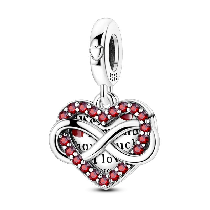 Copper Doll Dog Heart Rubiks Cube Pendants Charm Bead Charms Fixed Clip Bead Compatible With Authentic Bracelets Do It Yourself Jewellery Women Gift