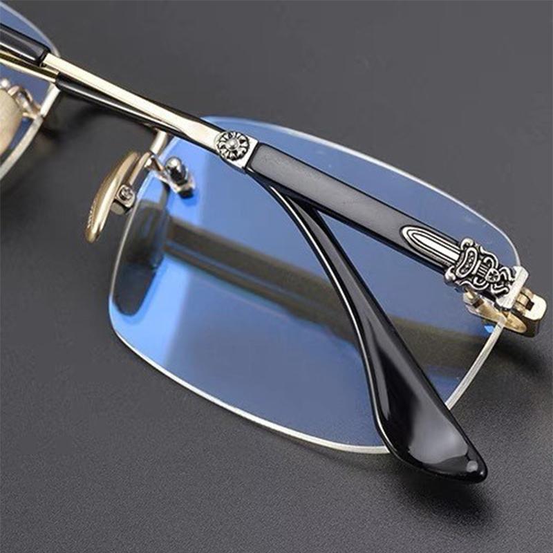 Large Frame Anti-blue Light Reading Glasses Ultra-light Fashion Trendy Glasses Frame Slimming Reading Glasses JH262