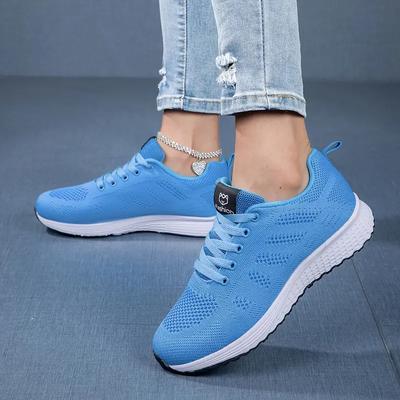 Tenis Damski But Sportowy Tenis Platformowy Lekki Siateczkowy Letni Oddychający Sznurowany Modne Buty do Biegania Tenis Femmino