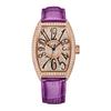Moderne automatische mechanische Uhr Temperament Damen Uhr Weinfass-Typ Damen Uhr 6757