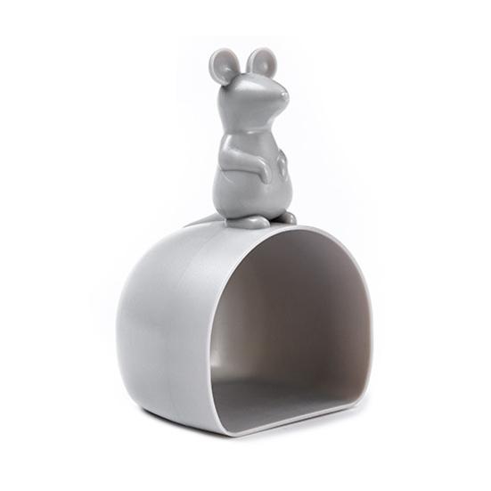 

Измерительная чашка для риса, милый пищевой метр для бытовой мыши из полипропилена, измеритель риса для кухни серый