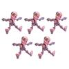 5Pcs/Set Human Skeleton Ornament Mini Halloween Skeleton Figurine with Movable Joints Poseable Articulated Skeleton Decoration