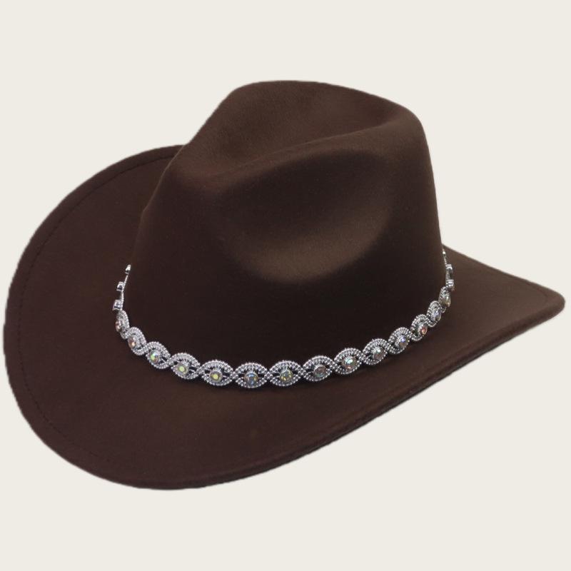 Men and Women Jazz Top Hat Party Festival Stage Performance Simple Top Hat Premium Wool Hat Western Cowboy Hat