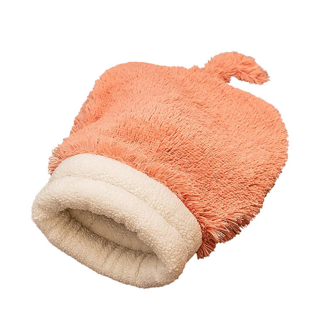 Cat Bed Cave Winter Cozy Cat Bed Cave Comfortable Pet Snuggle Sack Cat Bed Cave Sleeping Bag Self-Warming Burrow Cat Bed