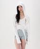 Noctave Hooded Cropped Cardigan White