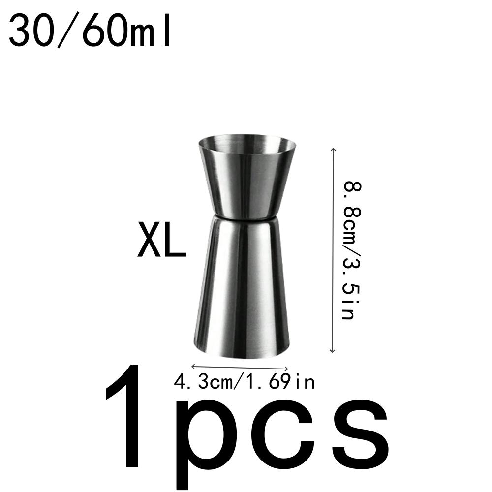 Stainless Steel Cocktail Measure Cup Japanese 30/40/50/60ml Kitchen Bar Party Home Spirits Drink Measure Jigger Accessories Tool