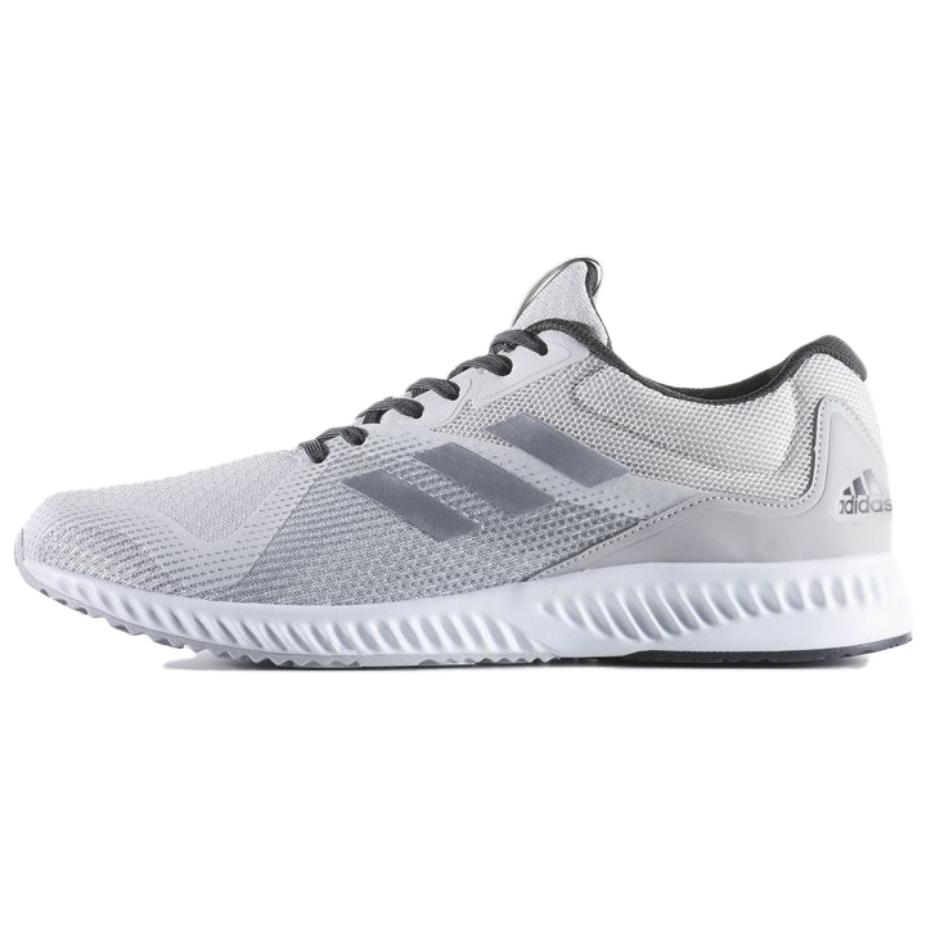 Adidas Aerobounce Racer Comfortable Slip-Resistant Durable Low-Top Casual Running Shoes Men Sneakers White Gray BW1558