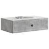 Wall Mounted Side Table Concrete Grey 59 x 34.5 x 17 cm