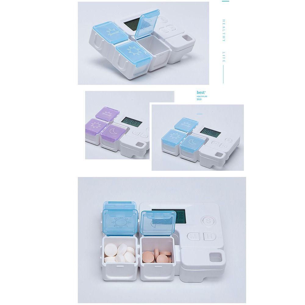 Timing Alarm Smart Pill Storage Box 7 Day Smart Electronic Pill Organizer Timer Reminder Alarm Timer Weekly Pills Container