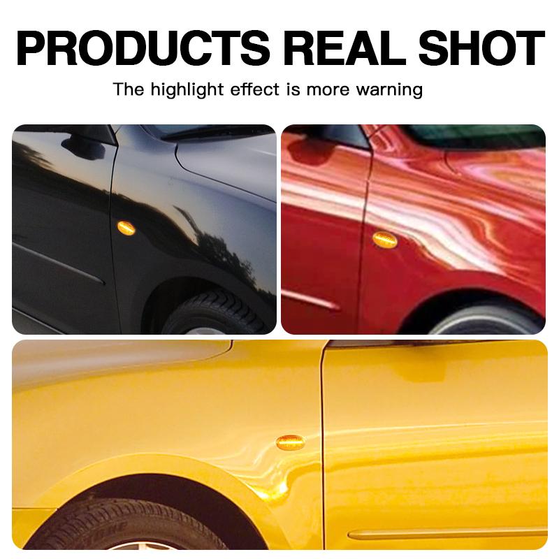 2pcs LED Dynamic Side Marker Indicator Lamp For Mazda 2 3 5 6 BT-50 MPV II Side Fender Turn Signal Light Lamp Car Accessories