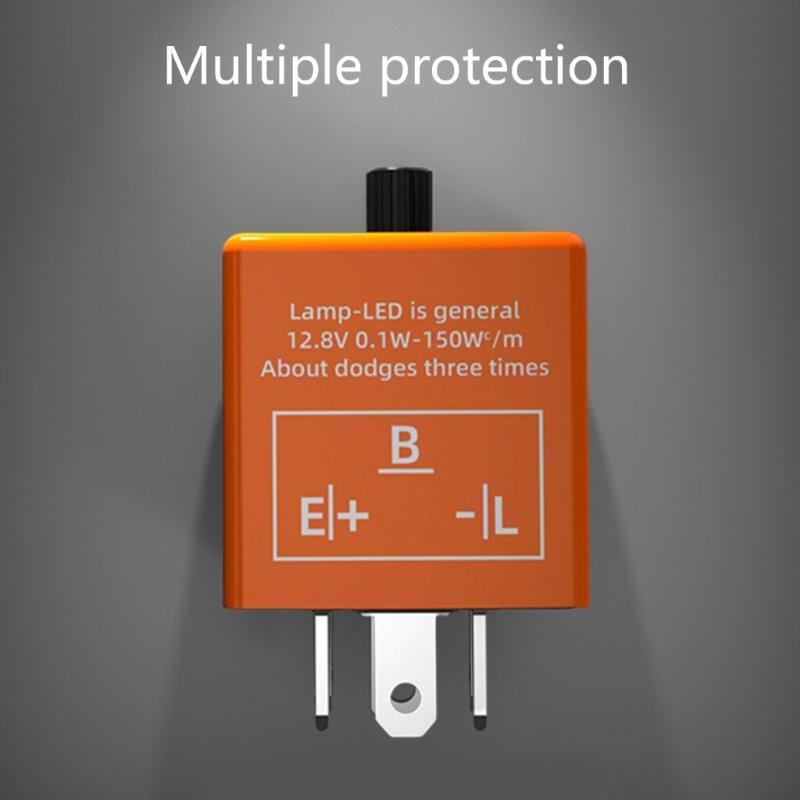 Turn Signal Light Flasher Blinker Led Car Motorcycle-UTV Off-Road General Flasher-Relay Switch with Three Contact Points