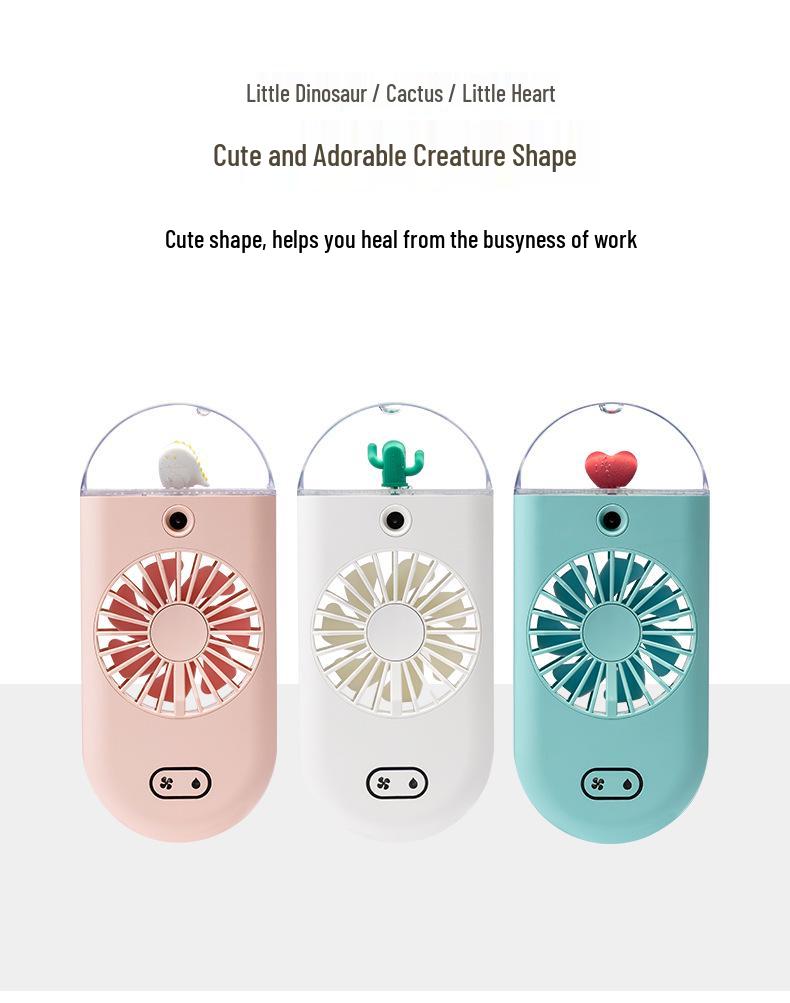 Portable Mini Handheld USB Spray Fan: Rechargeable, Desktop & Cooling for Summer