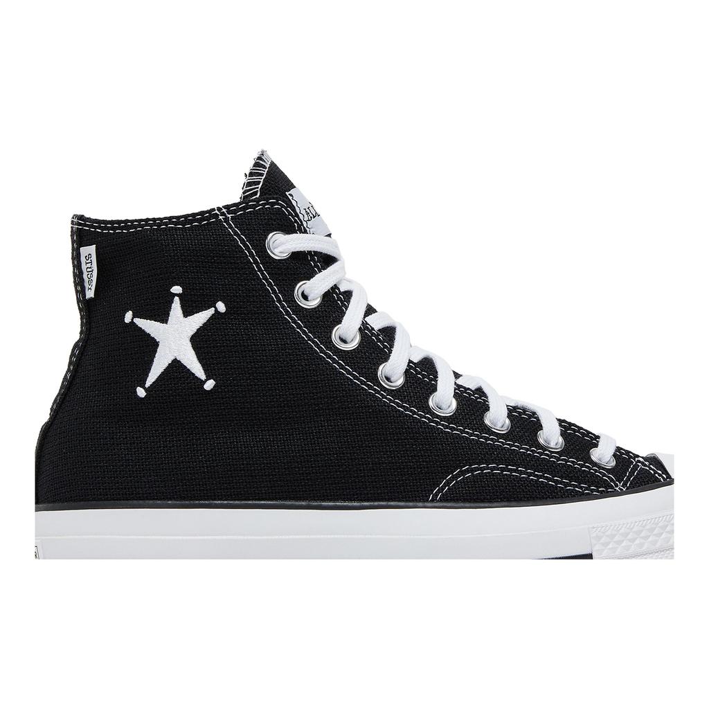 Converse Chuck 70 High 'Black' (Unisex) Black / White / Black Canvas Shoes A01765C