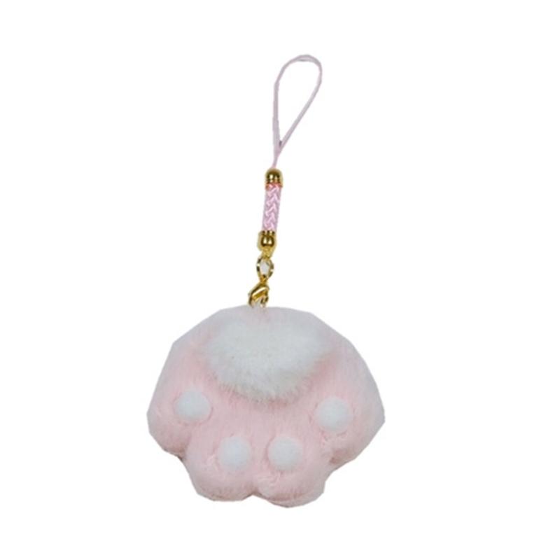

Cute Felt Cat Paws Hanging Pendant Sweet Phone Strap Bag Decoration Portable Y2K Hanging Ornament Lanyard for Girls Women 1
