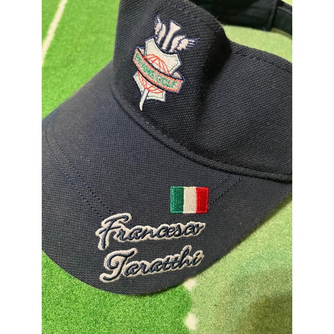 Used BEAMS GOLF Visor Navy Golf Wear