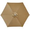 6/8 Rib Polyester Sunshade Cloth Outdoor Patio Umbrella Surface Replacement Cloth Rainproof Sunshade Cloth