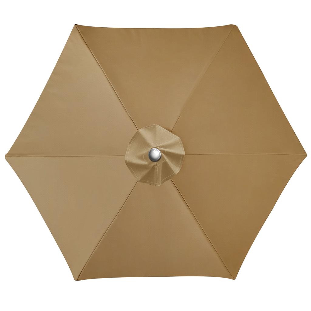 6/8 Rib Polyester Sunshade Cloth Outdoor Patio Umbrella Surface Replacement Cloth Rainproof Sunshade Cloth