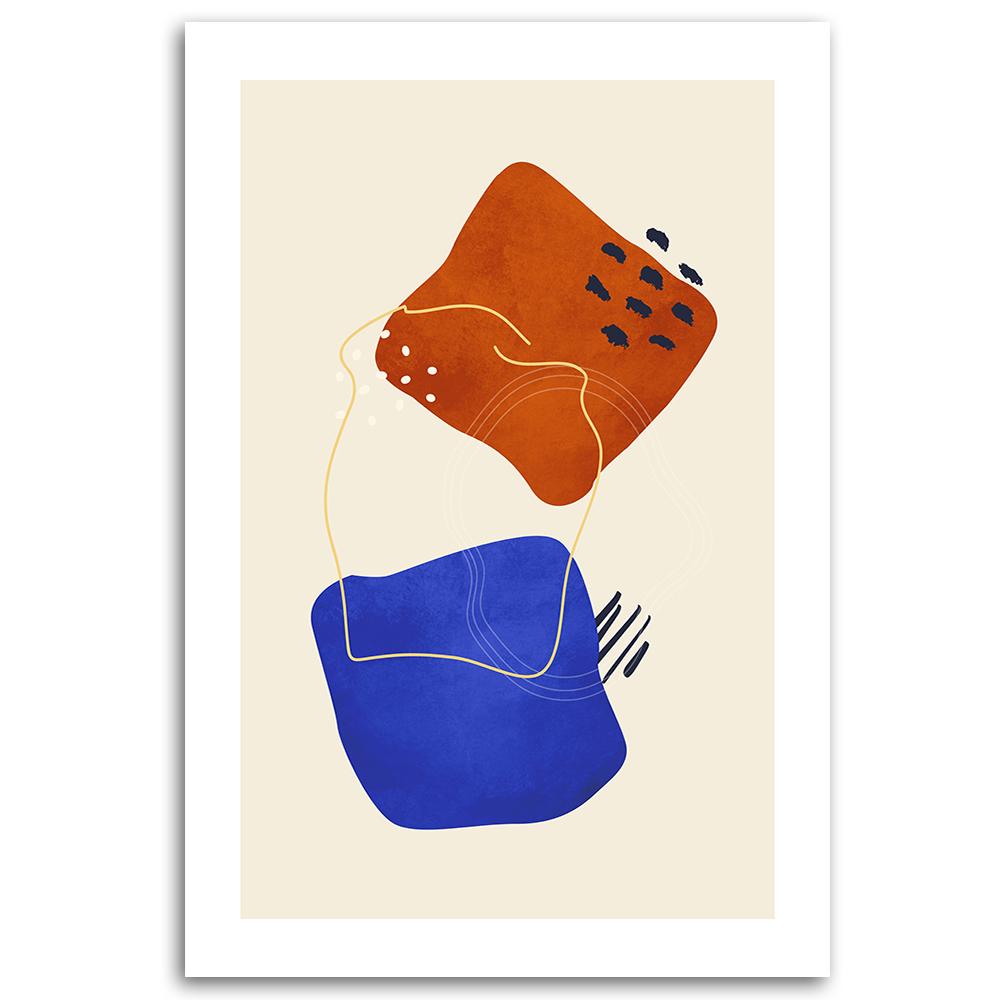 Canvas Print, Abstract Boho Shapes