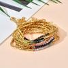 Stone Beaded Bracelet Girls Creative Electroplated Stone Crystal Bracelet
