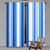 2Pcs Blue And White Stripe Curtain Retro Shades Of Stripe Abstract Vintage Design Suitable For Bedroom Bathroom Living Room