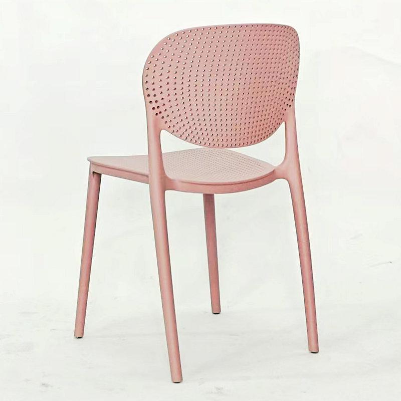 Simplistic Backrest Plastic Dining Chair for Restaurants, Cafes, Meeting Rooms, and Leisure Areas