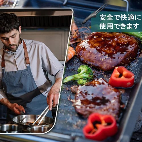 KALOLINNA Stainless Steel Grill Clips, Tongs for Yakiniku, Camping, and BBQs, Freestanding, Floating Tips, Lightweight and Convenient, Durable and Abr