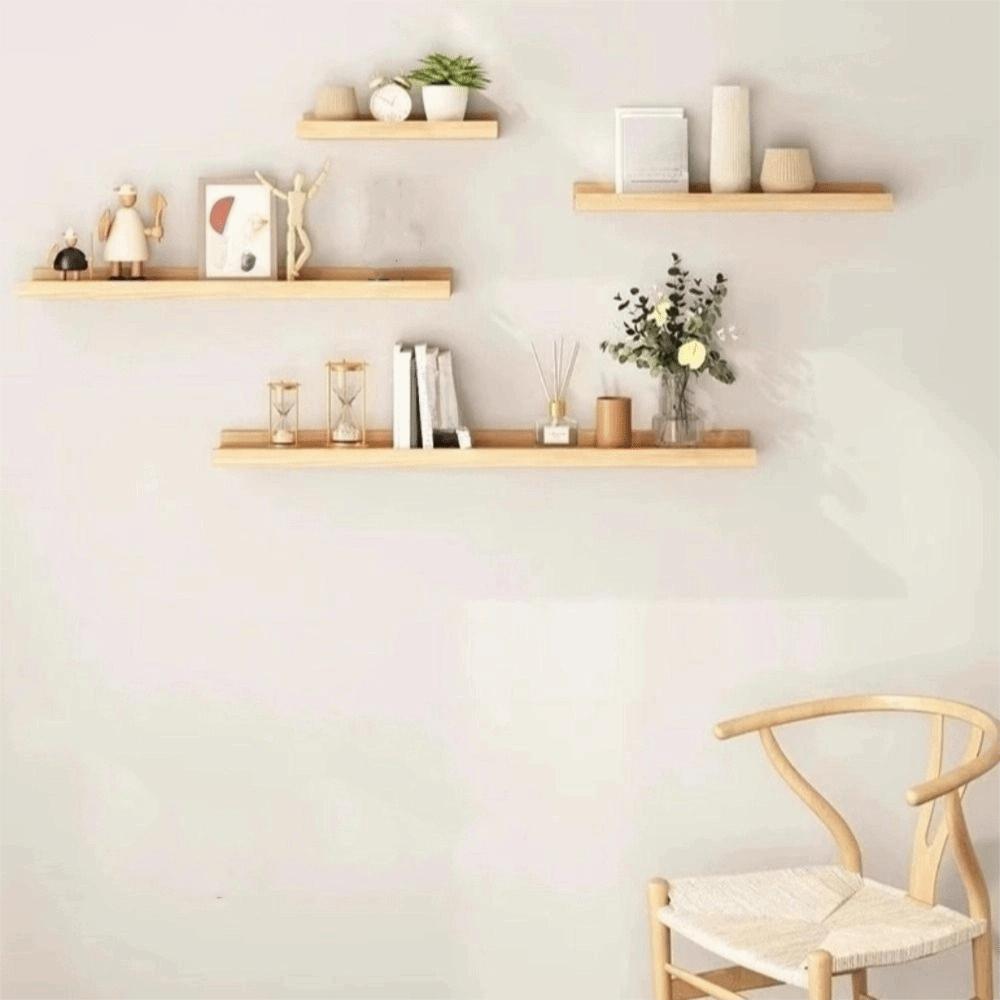 Minimalist Style Wall Mounted Storage Rack Decorative Bookshelf Organizer Display Stand  Home Decor