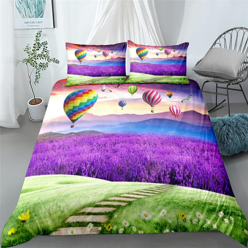 3d Sunset Landscape Scenery Bedding Set King Queen Double Full Twin Single Size Bed Linen Set