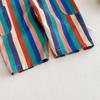 2025 New Spring Striped & Polka Dot Korean Style Pants for Kids - Stylish Girls' and Boys' Overalls