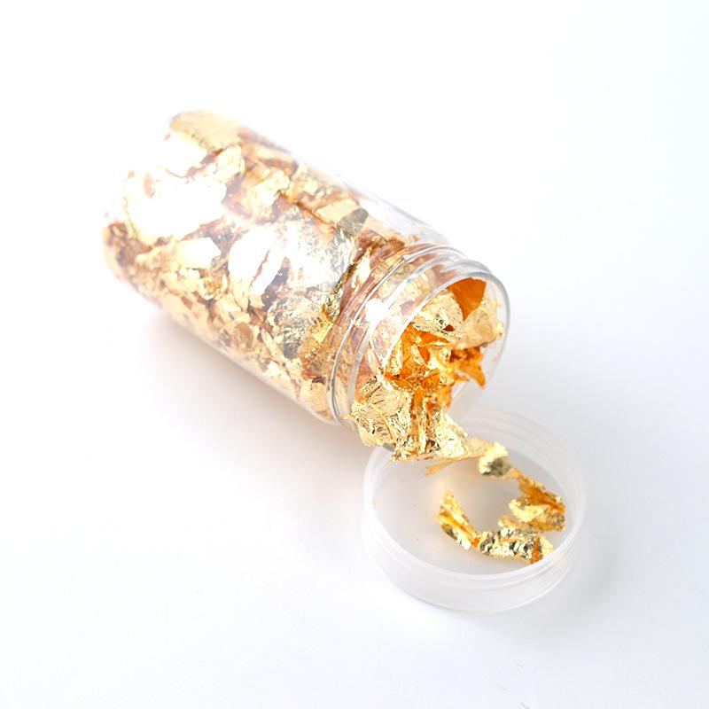 Champagne Imitation Gold & Silver DIY Epoxy Resin Fillers - Gold Leaf Paper Ornaments & Accessories Tin Foil