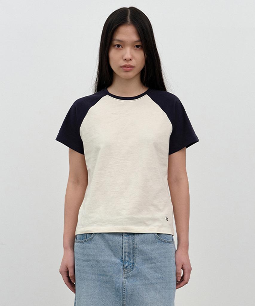 nau W Raglan Short Sleeve T-Shirt Light Yellow