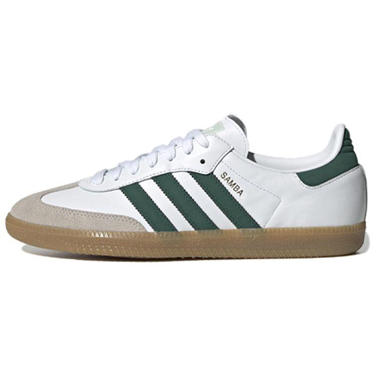 

Adidas Samba OG White Collegiate Green Кроссовки унисекс Обувь-Белый Паро-Зеленый EE5451