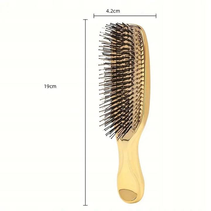 Szczotka Do Włosów I Skóry Głowy Pielęgnująca Scalp Brush Japońska Złota