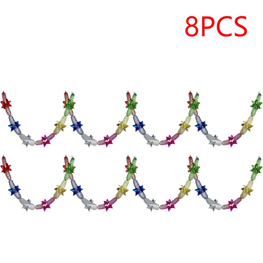 1-20Pcs Foil Garland Christmas Garland Home Decoration Ceiling Hanging Decor Christmas Wreath Decorative Garlands Party Supplies