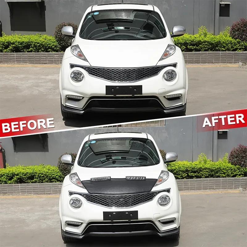 For Nissan Juke YF15 2010- Car Hood Cover Stone Deflector Hood Protection Shield Sand Block Exterior Accessories