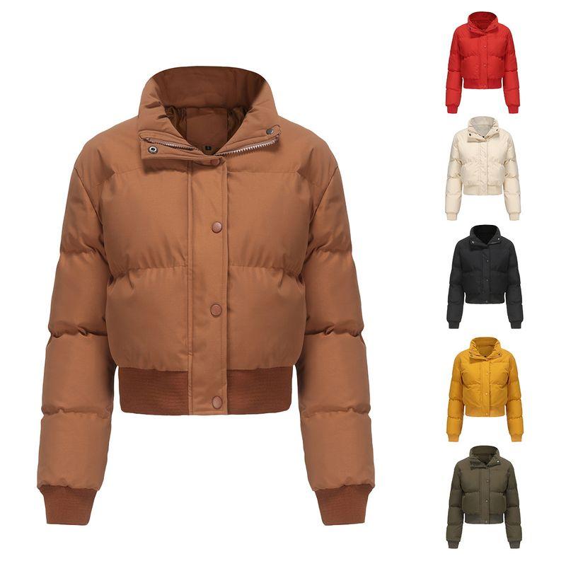 

2025 Short Jacket Loose Casual Cotton Coat and Bread Jacket Orange XL