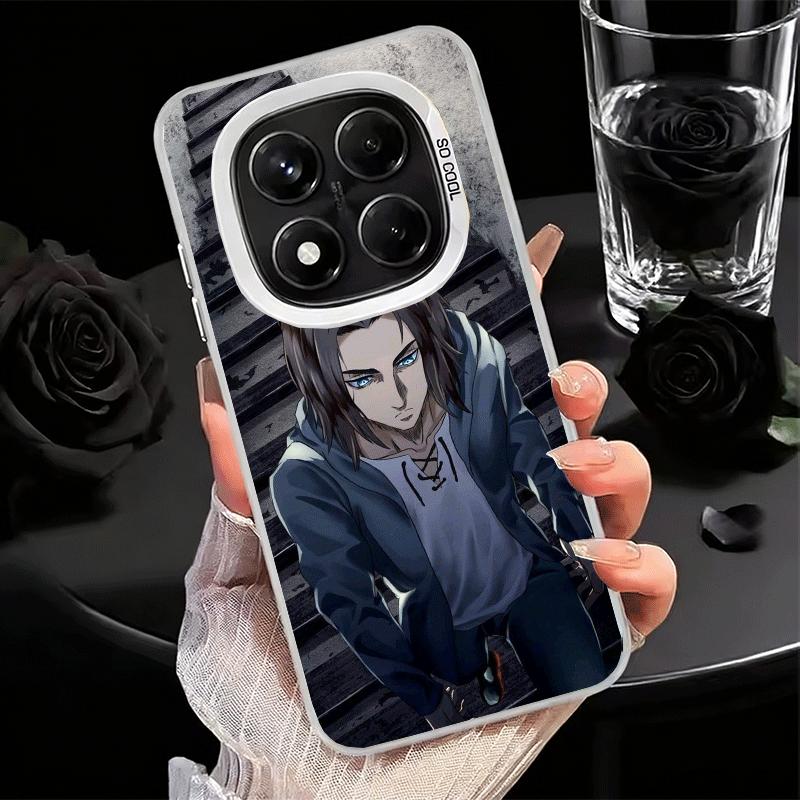 A-Attack On T-Titan Eren Yeager Soft Phone Case for Samsung Galaxy S24 S25 FE S26 Edge S23 Ultra S22 Plus S21 + Shockproof Cover