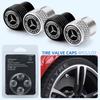 4pcs Car Wheel Tire Valve Stems Caps Aluminum Tyre Rim Stem Covers Airdust Waterproof for Mercedes Benz C180 C200 C260 C300 SR9