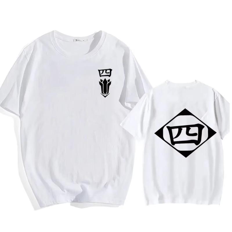 Hot Sale Anime Cotton T-Shirt Bleach Cosplay Shirt Zaraki Kenpachi Men Women O-Neck Short Sleeve Tee Fashion Tshirt for Fans