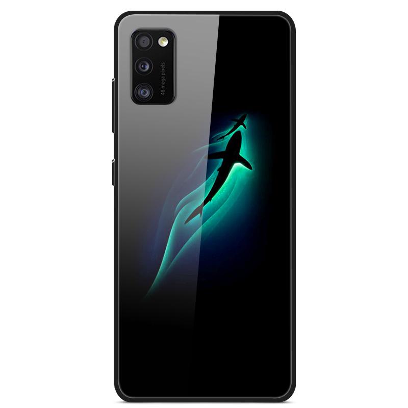 Para Samsung A41 Funda A31 A71 A51 Cristal Templado Cubiertas Traseras Rígidas Para Samsung Galaxy A51 Fundas de Teléfono Fundas Protectoras Coque A 41