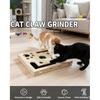 Cat Scratch Puzzle Enrichment Box Nail File Stress Free Alternative To Clippers and Grinders, Wooden Cat Nail File Scratcher Felines Files Claws Maze